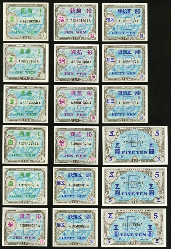 Thirty Examples of Allied Military Currency Issued for Japan. About Uncirculated...