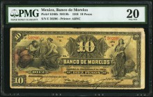 Mexico Banco de Morelos 10 Pesos 11.2.1910 Pick S346b M418b PMG Very Fine 20. Stains lightened.

HID09801242017