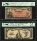 Philippines Bank of the Philippine Islands 5; 10 Pesos 1920; 1933 Pick 13; 23 PMG Choice Fine 15; Very Fine 20. Pick 13; rust.

HID09801242017