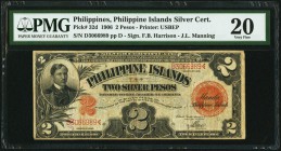 Philippines Philippine Islands Silver Certificate 2 Pesos 1906 Pick 32d PMG Very Fine 20. 

HID09801242017