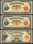 Philippines Treasury Certificate 2 Pesos 1936 Pick 82; 1 Peso 1941 Pick 89a, Two Examples Very Fine or Better. The Pick 82 example has some rust stain...