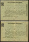 Russia Crimea Territorial Government 500; 1000 Rubles 1.9.1918 Pick S366; S367 Two Remainders Very Fine-Extremely Fine. Both example without serial nu...