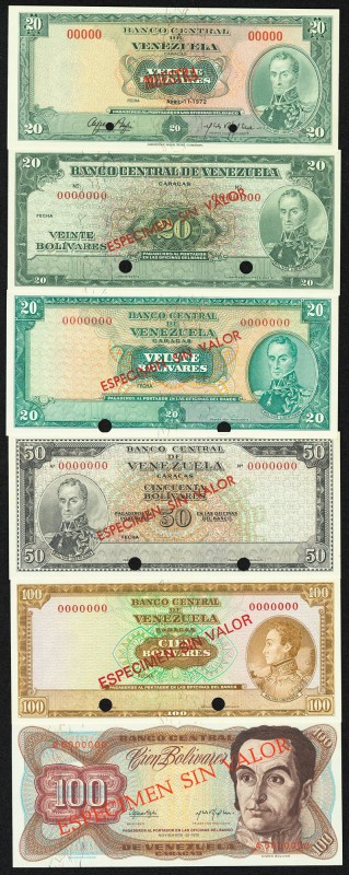 Venezuela Banco Central De Venezuela 20 Bolivares ND (1960-66) Pick 43s2; 20; 50...