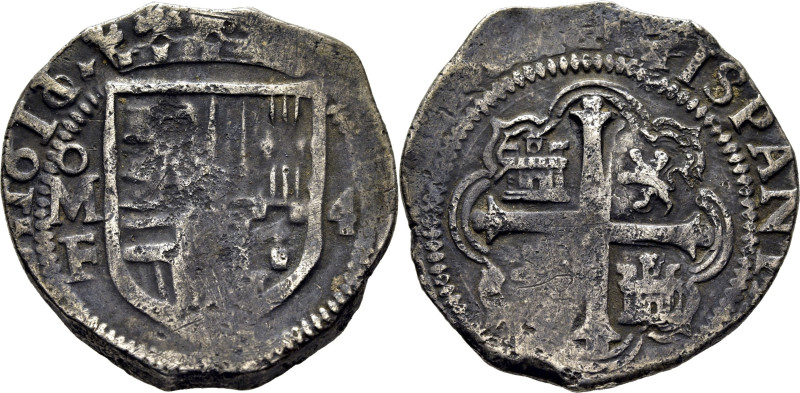 FELIPE III. Méjico. 4 reales. 1611 sobre 0. F. Cy4760. 13'64 g. Oxidaciones supe...