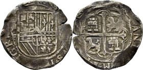 FELIPE III. Méjico. 8 reales. No datada. Reverso con leones pasantes