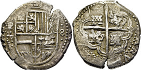FELIPE IV. Potosí. 8 reales. Sin fecha. R