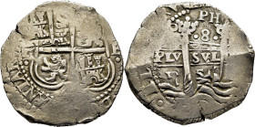 FELIPE IV. Potosí. 8 reales. 1656. E. PH. Cierto atractivo
