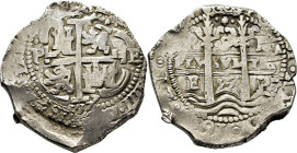 FELIPE IV. Potosí. 8 reales. 1657. E. Granada bajo corona. Tres fechas