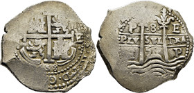 FELIPE IV. Potosí. 8 reales. 1658. E. Dos fechas. Atractiva