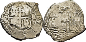 FELIPE IV. Potosí. 8 reales. 1659. E. Dos fechas