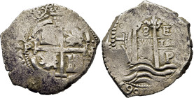 FELIPE IV. Potosí. 8 reales. 1661. E. Tres fechas