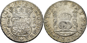 FERNANDO VI. Lima. 8 reales. 1760. JM. Atractiva