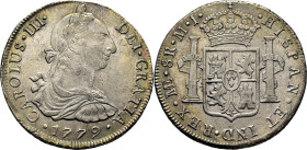 CARLOS III. Lima. 8 reales. 1779. MJ. Buen ejemplar
