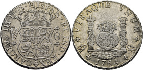 CARLOS III. Méjico. 8 reales. 1764. MF