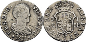 FERNANDO VII. Cataluña. Tarragona y Palma. 1 real. 1811. SF. Escasa