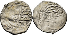 Mohamed III. Marraqués. Dirham. 1173. Con punto y creciente