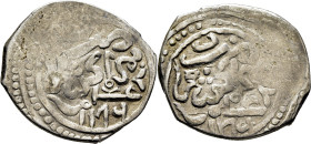 Mohamed III. Marraqués. Dirham. 1176. El 6 en arábigo, en ambas áreas