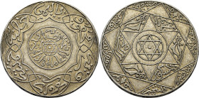 Abd al Aziz. París. 5 dirham. 1318. EBC/EBC-
