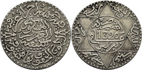 Abd al Aziz. Berlín. 1/10 rial. 1320