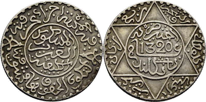 Abd al Aziz. Birmingham. 1/4 rial. 1320. K20.2 (-55$). 6´15 g. Leve suciedad. EB...