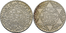 Abd al Aziz. París. 1/4 rial. 1320