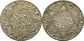 Abd al Aziz. Birmingham. 1/2 rial. 1320. EBC. Muy escasa