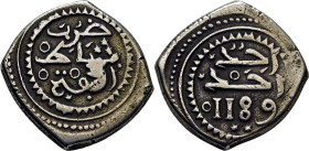 Mohamed III. Ribat al Fath-Rabat. Mitqal de 10 dirhams. 1189. Dos estrellas. Escasa