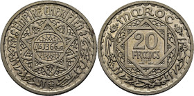 Mohamed V. París. 20 francos. 1366. ESSAI en cobre-níquel. PROOF FDC. Rara