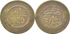 ABD AL AZIZ 1311-26. Fez. 2 mazumas. 1320. Fecha no alineada