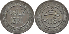 ABD AL AZIZ 1311-26. Birmingham. 2 mazumas. 1321. EBC