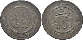 ABD AL AZIZ 1311-26. Fez. 5 mazumas. 1320. Reverso girado 20º