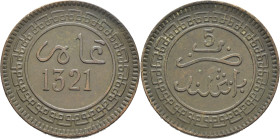 ABD AL AZIZ 1311-26. Birmingham. 5 mazumas. 1321. Casi EBC-