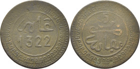 ABD AL AZIZ 1311-26. Fez. 5 mazumas. 1322