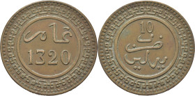ABD AL AZIZ 1311-26. Berlín. 10 mazumas. 1320