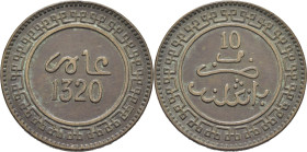 ABD AL AZIZ 1311-26. Birmingham. 10 mazumas. 1320