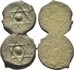 MULAY SULAYMAN? 1792-1822?. 2 felus. Sin ceca. 2 piezas en bloque. Muy interesante