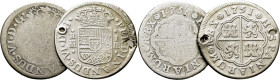 FERNANDO VI. Madrid. 1 real. 1750 y 1751. JB. Cy10280 y 18290. La segunda con do
