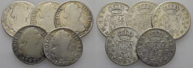 CARLOS III. Madrid. 2 reales. 1780, 81, 82, 83 y 1784. PJ (3) y JD (2). La prime