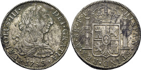 CARLOS III. Méjico. 8 reales. 1783. FF. Cy12091. 26'9 g. Ligeras concreciones, a