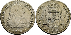 CARLOS III. Potosí. 8 reales. 1788. PR. Cy12130. 25'7 g. Oxidaciones de cierta i