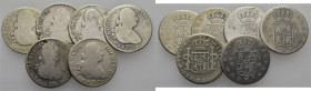 CARLOS IV. Madrid. 1 real. 1793, 1797, 1799 y 1807. MF y FA. Otro de Méjico 1807
