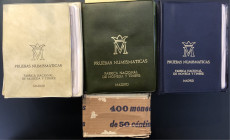 Carteras de la FNMT (45). Colección de Pruebas Numismáticas. 50 céntimos, 1, 5,