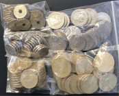 JUAN CARLOS I. Acumulación. 25 pesetas. 1990 (4), 1991 (2), 1992 (3), 1995, 1996
