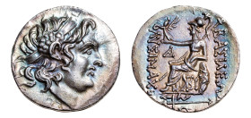 Kingdom of Thrace, Lysimachos (305-281 BC) AR-Tetradrachm (29.4mm, 14.80g, 11h). Byzantion mint, struck circa 90-81 BC.
Obv. Diademed head of the deif...