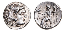 Kings of Macedon, Antigonos I Monophthalmos (320-301 BC) AR-Drachm (16mm, 4.33g, 11h). Magnesia ad Maeandrum, struck circa 319-305 BC.
Obv. Head of He...