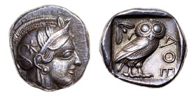 Attica, Athens AR-Tetradrachm (24mm, 17.05g, 9h). Babylon I mint, struck circa 311-300 BC.
Obv. Head of Athena to right, wearing crested Attic helmet ...