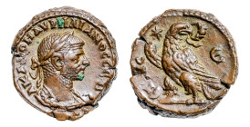 Egypt, Alexandria, Emperor Aurelian (AD 270-275) BI-Tetradrachm (22mm, 10.93g). Alexandria mint, Year 5 = AD 273-274.
Obv. A K Λ ΔOM AVPHΛIANOC CEB, l...