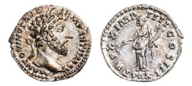 Marcus Aurelius (AD 161-180) AR-Denarius (17.4mm, 3.04g, 12h). Rome mint, struck AD 166.
Obv. M ANTONINVS AVG ARM PARTH MAX, laureate head to right.
R...