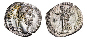 Commodus (AD 177-192) AR-Denarius (16.9mm, 2.81g, 6h). Rome mint, struck AD 192.
Obv. L AEL AVREL COM-M AVG P FEL, Laureate head right.
Rev. P M TR P ...