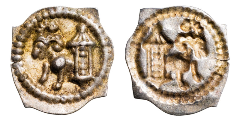 Switzerland, Schaffhausen, 14th century AR-Bracteate Vierzipfliger Pfennig (16.0...